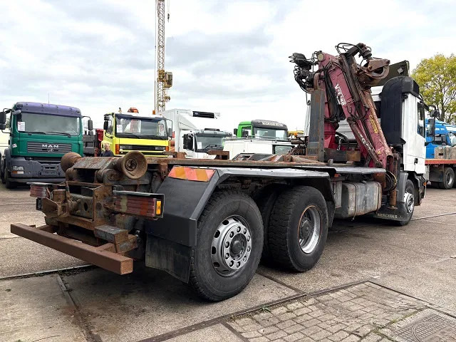 Mercedes-Benz Actros 2540 L 6x2 MP1 WITH V-CRANE & HOOK-ARM SYSTEM (EPS WITH CLUTCH (3 PEDALS) / REDUCTION AXLE / STEEL-/AIR SUSPENSION / P.T. - شاحنة ذات خطاف, شاحنة كرين: صورة 3 Mercedes-Benz Actros 2540 L 6x2 MP1 WITH V-CRANE & HOOK-ARM SYSTEM (EPS WITH CLUTCH (3 PEDALS) / REDUCTION AXLE / STEEL-/AIR SUSPENSION / P.T. - شاحنة ذات خطاف, شاحنة كرين: صورة 3