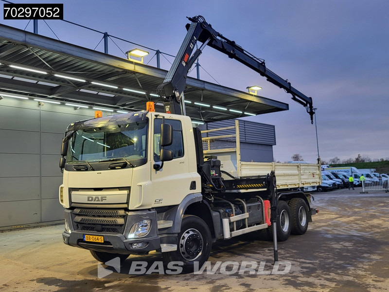 DAF CF 370 CF 6X4 HIAB 144 BS-3 HIDUO Crane Kran 8m3 Tipper Big-Axle Steelsuspension Euro 6 - شاحنة قلاب, شاحنة كرين: صورة 2 DAF CF 370 CF 6X4 HIAB 144 BS-3 HIDUO Crane Kran 8m3 Tipper Big-Axle Steelsuspension Euro 6 - شاحنة قلاب, شاحنة كرين: صورة 2