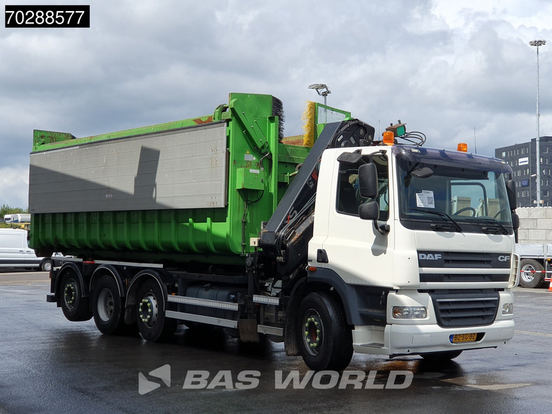 DAF CF85.360 8X2 NL-Truck HIAB 211 E-3 Hipro Crane + Hooklift Lift+steering Axle Automatic Euro 5 - شاحنة ذات خطاف, شاحنة كرين: صورة 3 DAF CF85.360 8X2 NL-Truck HIAB 211 E-3 Hipro Crane + Hooklift Lift+steering Axle Automatic Euro 5 - شاحنة ذات خطاف, شاحنة كرين: صورة 3