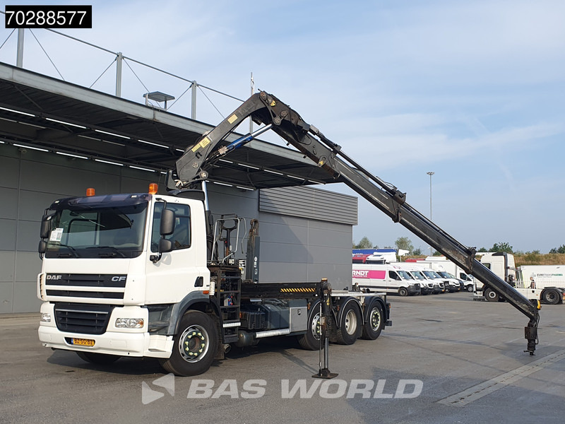 DAF CF85.360 8X2 NL-Truck HIAB 211 E-3 Hipro Crane + Hooklift Lift+steering Axle Automatic Euro 5 - شاحنة ذات خطاف, شاحنة كرين: صورة 5 DAF CF85.360 8X2 NL-Truck HIAB 211 E-3 Hipro Crane + Hooklift Lift+steering Axle Automatic Euro 5 - شاحنة ذات خطاف, شاحنة كرين: صورة 5