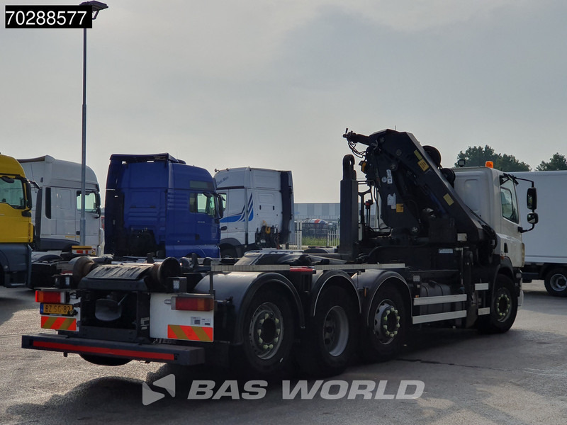 شاحنة ذات خطاف, شاحنة كرين DAF CF85.360 8X2 NL-Truck HIAB 211 E-3 Hipro Crane + Hooklift Lift+steering Axle Automatic Euro 5: صورة 15