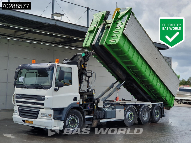 DAF CF85.360 8X2 NL-Truck HIAB 211 E-3 Hipro Crane + Hooklift Lift+steering Axle Automatic Euro 5 - شاحنة ذات خطاف, شاحنة كرين: صورة 1 DAF CF85.360 8X2 NL-Truck HIAB 211 E-3 Hipro Crane + Hooklift Lift+steering Axle Automatic Euro 5 - شاحنة ذات خطاف, شاحنة كرين: صورة 1
