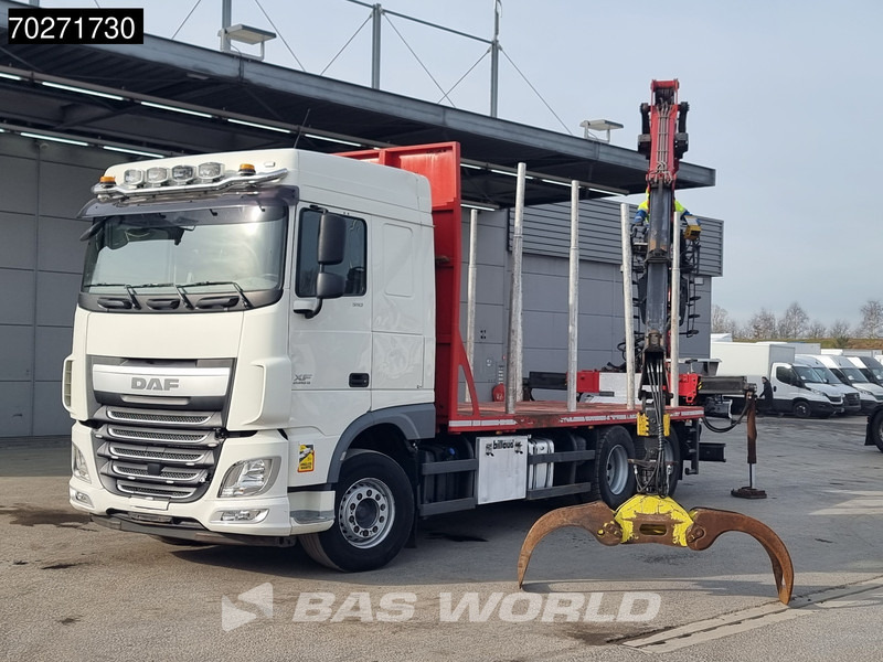 DAF XF 510 6X4 Jonsered Z-Crane SC ACC Retarder Euro 6 - شاحنة قطع الأشجار, شاحنة كرين: صورة 5 DAF XF 510 6X4 Jonsered Z-Crane SC ACC Retarder Euro 6 - شاحنة قطع الأشجار, شاحنة كرين: صورة 5