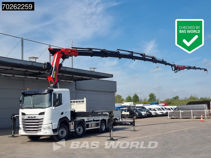 DAF XF 530 8X2 NEW Palfinger PK580 TEC Crane 8 + 4 Fly-jib Winch Retarder Lift+Lenkasche - شاحنات مسطحة, شاحنة كرين: صورة 1 DAF XF 530 8X2 NEW Palfinger PK580 TEC Crane 8 + 4 Fly-jib Winch Retarder Lift+Lenkasche - شاحنات مسطحة, شاحنة كرين: صورة 1