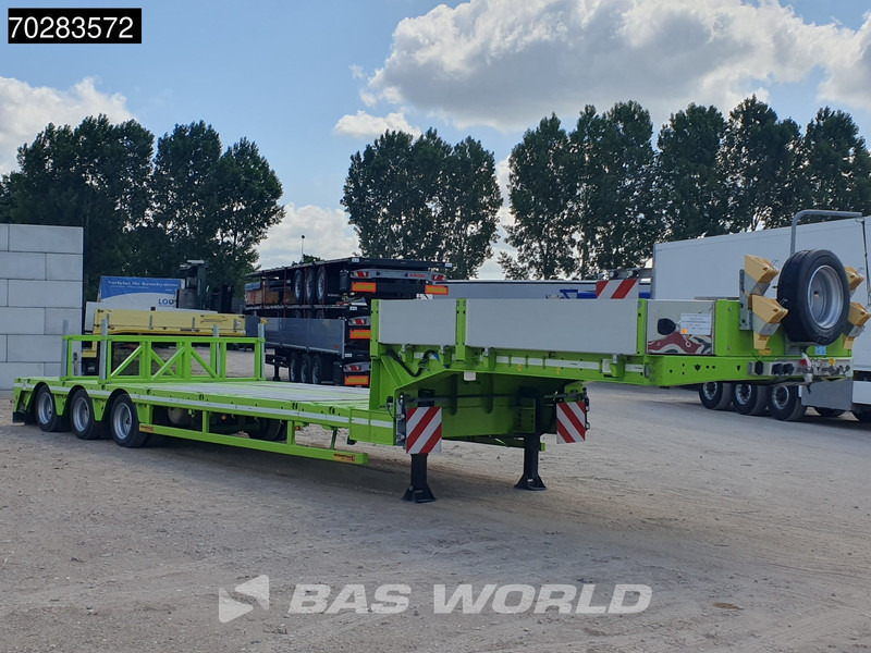 Faymonville F-S43-1AAF 3 axles Extendable Twistlocks 3x Hydraulic Steering Galvanised - عربة منخفضة مسطحة نصف مقطورة: صورة 3 Faymonville F-S43-1AAF 3 axles Extendable Twistlocks 3x Hydraulic Steering Galvanised - عربة منخفضة مسطحة نصف مقطورة: صورة 3