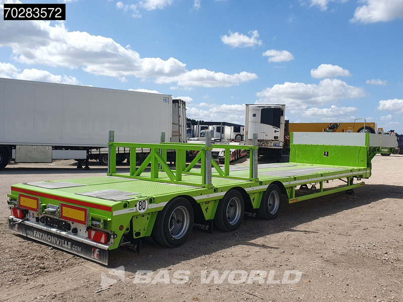 Faymonville F-S43-1AAF 3 axles Extendable Twistlocks 3x Hydraulic Steering Galvanised - عربة منخفضة مسطحة نصف مقطورة: صورة 5 Faymonville F-S43-1AAF 3 axles Extendable Twistlocks 3x Hydraulic Steering Galvanised - عربة منخفضة مسطحة نصف مقطورة: صورة 5
