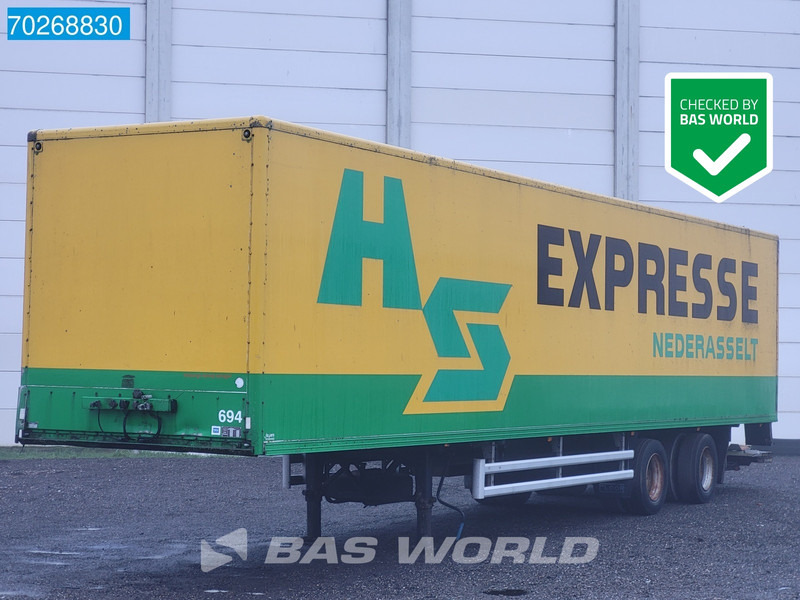 نصف مقطورة صندوق مغلق Floor FL0-12-20K1 2 axles Lenkachse Ladebordwand Hardholze Boden: صورة 1