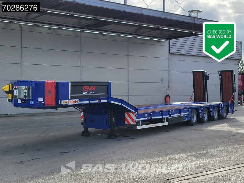 GVN Trailer 4 axles NEW Lift+Lenkachse Hydraulic Ramps - عربة منخفضة مسطحة نصف مقطورة: صورة 1 GVN Trailer 4 axles NEW Lift+Lenkachse Hydraulic Ramps - عربة منخفضة مسطحة نصف مقطورة: صورة 1