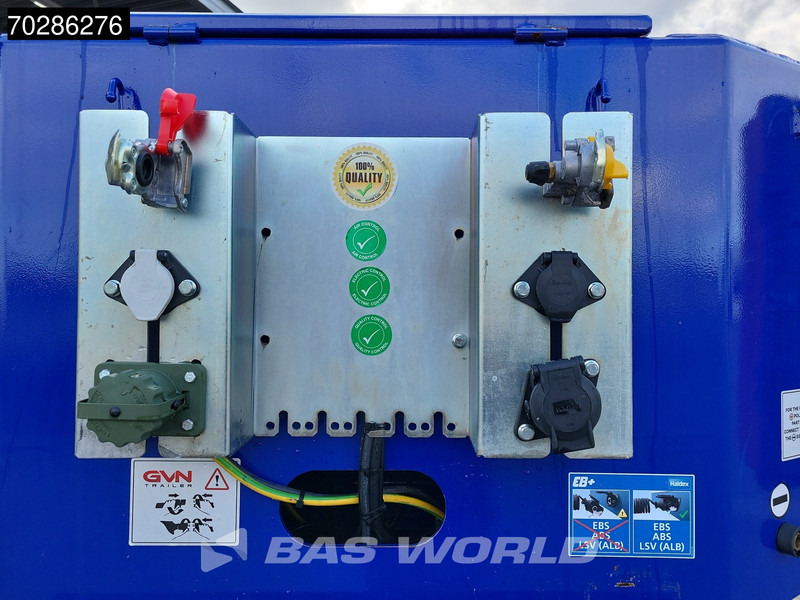 جديدة عربة منخفضة مسطحة نصف مقطورة GVN Trailer 4 axles NEW Lift+Lenkachse Hydraulic Ramps: صورة 17