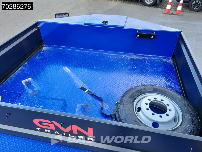 جديدة عربة منخفضة مسطحة نصف مقطورة GVN Trailer 4 axles NEW Lift+Lenkachse Hydraulic Ramps: صورة 13