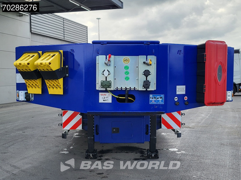 جديدة عربة منخفضة مسطحة نصف مقطورة GVN Trailer 4 axles NEW Lift+Lenkachse Hydraulic Ramps: صورة 8
