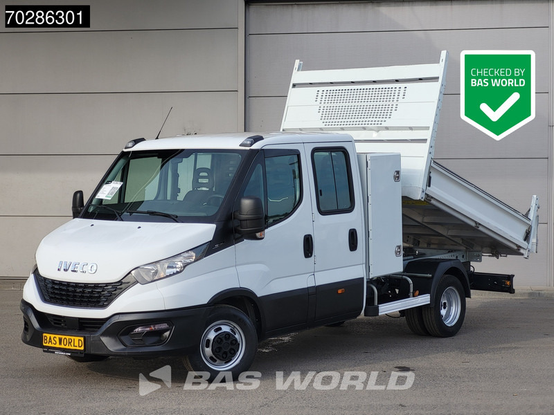 Iveco Daily 35C14 Open Laadbak met Kist Dubbel Cabine Dubbellucht 3,5t Trekhaak Airco Cruise Euro6 Pickup Pritsche Open Box 2m3 A/C Towbar C - شاحنة مفتوحة: صورة 1 Iveco Daily 35C14 Open Laadbak met Kist Dubbel Cabine Dubbellucht 3,5t Trekhaak Airco Cruise Euro6 Pickup Pritsche Open Box 2m3 A/C Towbar C - شاحنة مفتوحة: صورة 1