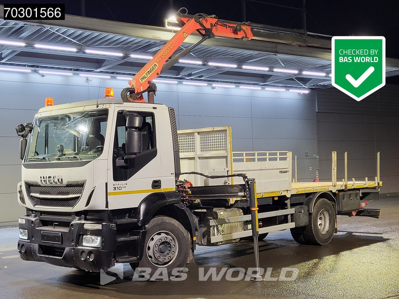 Iveco Stralis 310 4X2 Palfinger PK 12002 EH Kran Crane Steelsuspension Automatic Euro 6 - شاحنات مسطحة, شاحنة كرين: صورة 1 Iveco Stralis 310 4X2 Palfinger PK 12002 EH Kran Crane Steelsuspension Automatic Euro 6 - شاحنات مسطحة, شاحنة كرين: صورة 1