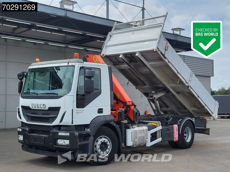 Iveco Stralis 310 4X2 Palfinger PK14002EH Crane Tipper Full Steel Automatic Euro 6 - شاحنة قلاب, شاحنة كرين: صورة 1 Iveco Stralis 310 4X2 Palfinger PK14002EH Crane Tipper Full Steel Automatic Euro 6 - شاحنة قلاب, شاحنة كرين: صورة 1