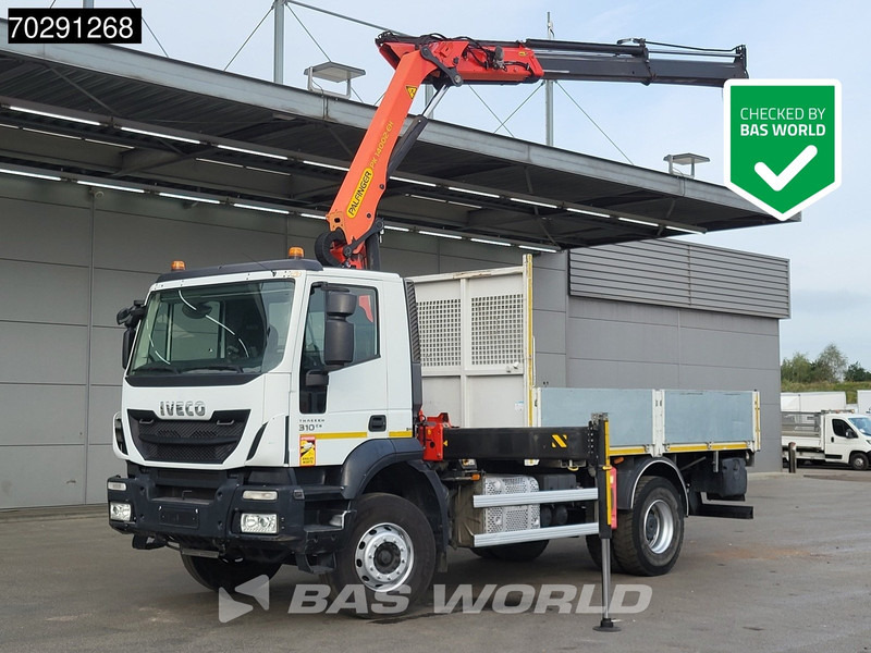 Iveco Trakker 310 4X2 Palfinger PK14002 EH Crane Kran Rotator Steelsuspension Big-Axle Manual Euro 6 - شاحنات مسطحة, شاحنة كرين: صورة 1 Iveco Trakker 310 4X2 Palfinger PK14002 EH Crane Kran Rotator Steelsuspension Big-Axle Manual Euro 6 - شاحنات مسطحة, شاحنة كرين: صورة 1