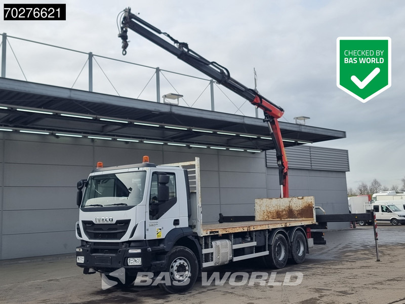 Iveco Trakker 360 6X4 Palfinger PK17.001 SLD Remote Steelsuspension Big-Axle - شاحنات مسطحة, شاحنة كرين: صورة 1 Iveco Trakker 360 6X4 Palfinger PK17.001 SLD Remote Steelsuspension Big-Axle - شاحنات مسطحة, شاحنة كرين: صورة 1