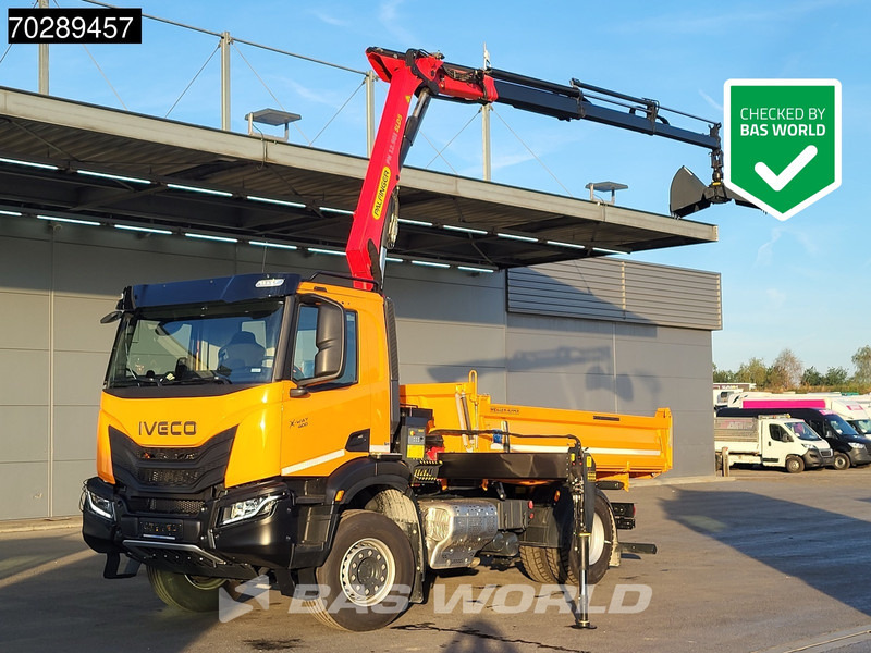 Iveco X-Way 400 4X2 New! Palfinger PK12.501 Crane Meiller 3-Side Tipper Navi ACC Euro 6 - شاحنة قلاب, شاحنة كرين: صورة 1 Iveco X-Way 400 4X2 New! Palfinger PK12.501 Crane Meiller 3-Side Tipper Navi ACC Euro 6 - شاحنة قلاب, شاحنة كرين: صورة 1