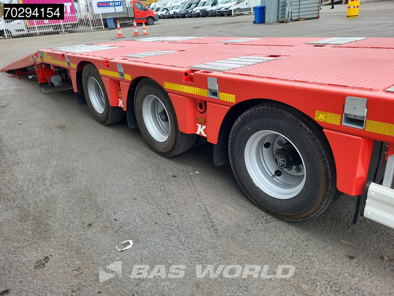 جديدة عربة منخفضة مسطحة نصف مقطورة Kässbohrer Hydraulic Bed 450cm Extendable, Lift+Steering Axle: صورة 18