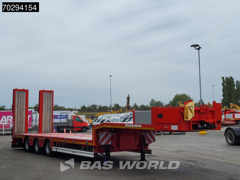 جديدة عربة منخفضة مسطحة نصف مقطورة Kässbohrer Hydraulic Bed 450cm Extendable, Lift+Steering Axle: صورة 12