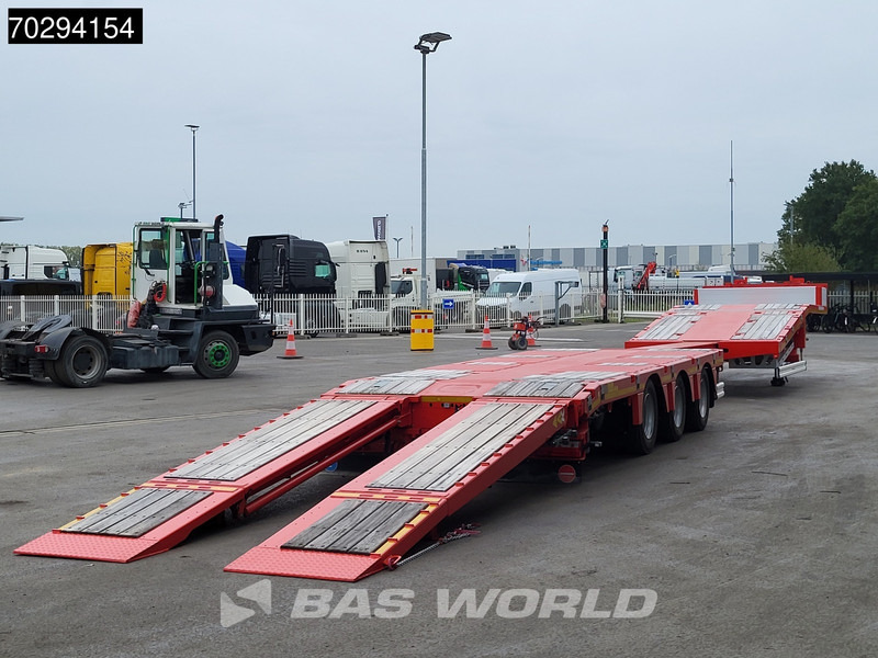 جديدة عربة منخفضة مسطحة نصف مقطورة Kässbohrer Hydraulic Bed 450cm Extendable, Lift+Steering Axle: صورة 7