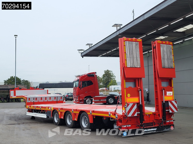 جديدة عربة منخفضة مسطحة نصف مقطورة Kässbohrer Hydraulic Bed 450cm Extendable, Lift+Steering Axle: صورة 5