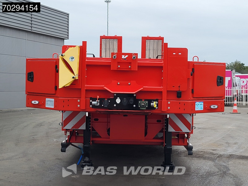 جديدة عربة منخفضة مسطحة نصف مقطورة Kässbohrer Hydraulic Bed 450cm Extendable, Lift+Steering Axle: صورة 14