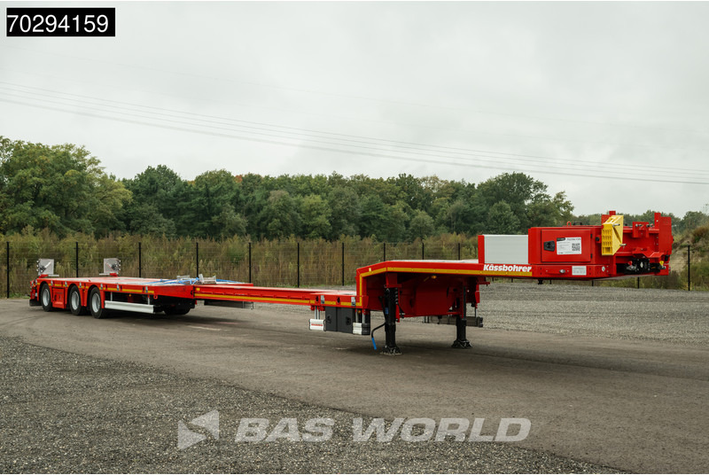Kässbohrer LB3E 3 axles Extendable 600cm Lift+Steering Axle Scand. - عربة منخفضة مسطحة نصف مقطورة: صورة 3 Kässbohrer LB3E 3 axles Extendable 600cm Lift+Steering Axle Scand. - عربة منخفضة مسطحة نصف مقطورة: صورة 3