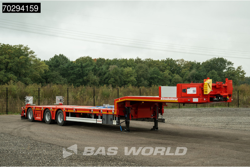Kässbohrer LB3E 3 axles Extendable 600cm Lift+Steering Axle Scand. - عربة منخفضة مسطحة نصف مقطورة: صورة 5 Kässbohrer LB3E 3 axles Extendable 600cm Lift+Steering Axle Scand. - عربة منخفضة مسطحة نصف مقطورة: صورة 5