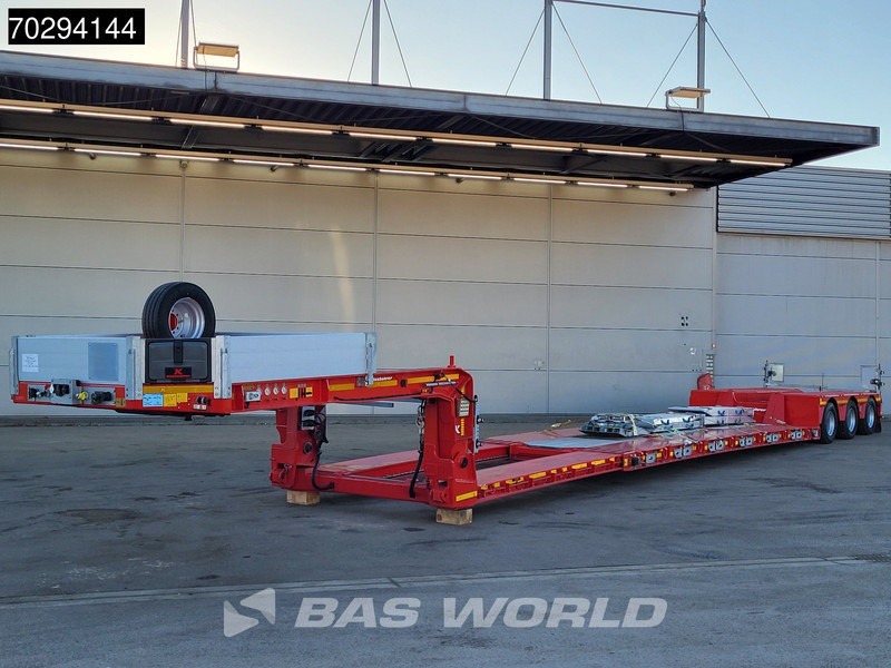 Kässbohrer LB3E 3 axles NEW! Extenable 540cm Gooseneck 3xSteeringaxle - عربة منخفضة مسطحة نصف مقطورة: صورة 2 Kässbohrer LB3E 3 axles NEW! Extenable 540cm Gooseneck 3xSteeringaxle - عربة منخفضة مسطحة نصف مقطورة: صورة 2