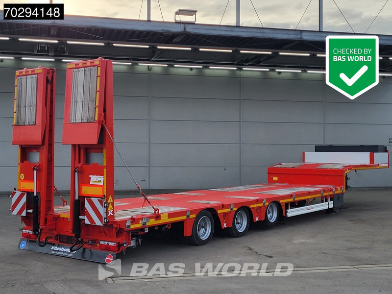 Kässbohrer LB3E 3 axles Steering+Lift Axle Extendable Ramps - عربة منخفضة مسطحة نصف مقطورة: صورة 2 Kässbohrer LB3E 3 axles Steering+Lift Axle Extendable Ramps - عربة منخفضة مسطحة نصف مقطورة: صورة 2