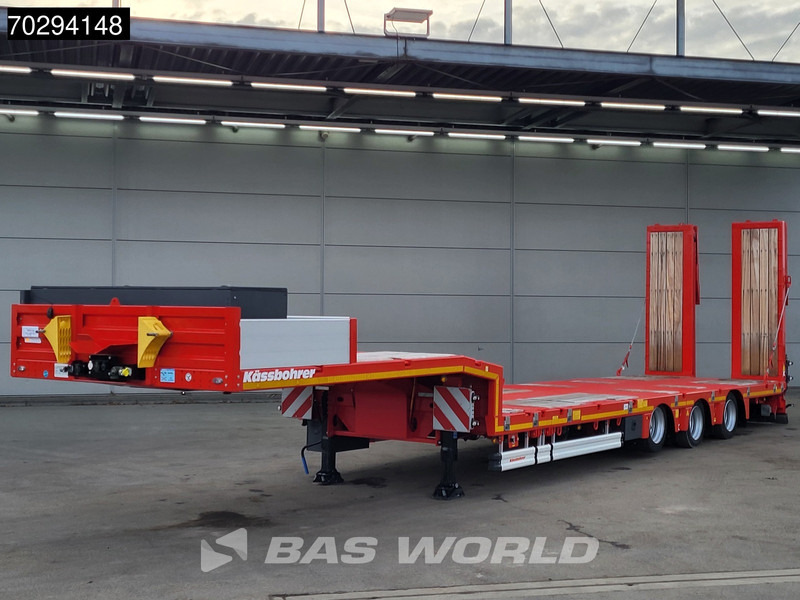 Kässbohrer LB3E 3 axles Steering+Lift Axle Extendable Ramps - عربة منخفضة مسطحة نصف مقطورة: صورة 3 Kässbohrer LB3E 3 axles Steering+Lift Axle Extendable Ramps - عربة منخفضة مسطحة نصف مقطورة: صورة 3