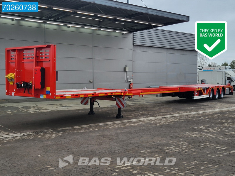 Kässbohrer LB3E NEU Mega Ausziehbar Lift+Lenkachse - عربة منخفضة مسطحة نصف مقطورة: صورة 1 Kässbohrer LB3E NEU Mega Ausziehbar Lift+Lenkachse - عربة منخفضة مسطحة نصف مقطورة: صورة 1