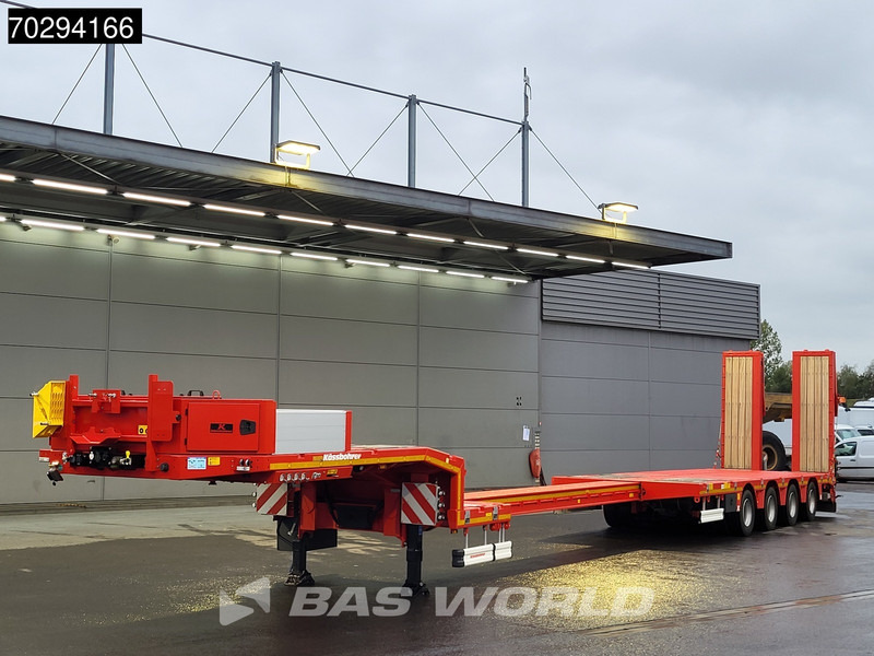 Kässbohrer LB4E 3 axles Extendable Ramps 1x Lift 3x Steering Axle - عربة منخفضة مسطحة نصف مقطورة: صورة 1 Kässbohrer LB4E 3 axles Extendable Ramps 1x Lift 3x Steering Axle - عربة منخفضة مسطحة نصف مقطورة: صورة 1