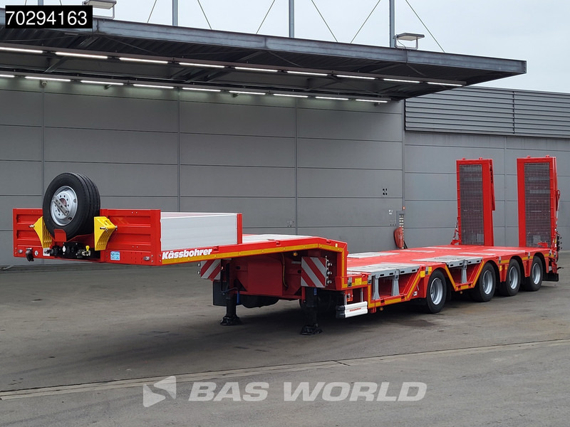 Kässbohrer LB4E 4 axles Hydr. Ramps 620cm-Extendable Lift+ 2x Steering Axle - عربة منخفضة مسطحة نصف مقطورة: صورة 3 Kässbohrer LB4E 4 axles Hydr. Ramps 620cm-Extendable Lift+ 2x Steering Axle - عربة منخفضة مسطحة نصف مقطورة: صورة 3