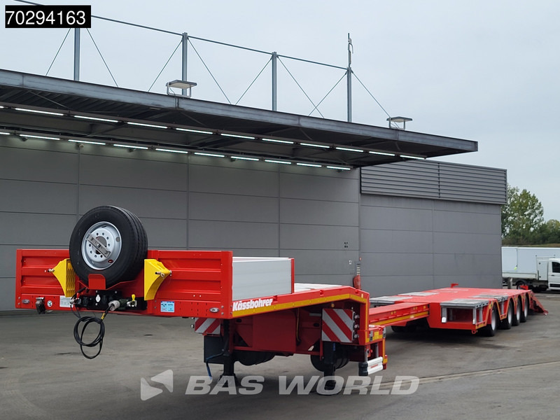 Kässbohrer LB4E 4 axles Hydr. Ramps 620cm-Extendable Lift+ 2x Steering Axle - عربة منخفضة مسطحة نصف مقطورة: صورة 2 Kässbohrer LB4E 4 axles Hydr. Ramps 620cm-Extendable Lift+ 2x Steering Axle - عربة منخفضة مسطحة نصف مقطورة: صورة 2