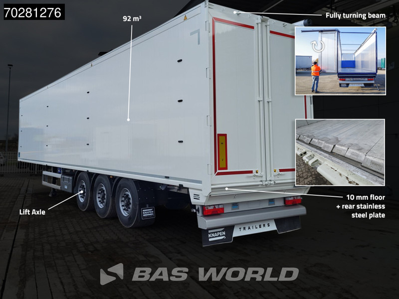 Knapen K100 10MM 92m3 3 axles NEW 92M3 10mm Liftachse - نصف مقطورة مباشرة: صورة 2 Knapen K100 10MM 92m3 3 axles NEW 92M3 10mm Liftachse - نصف مقطورة مباشرة: صورة 2