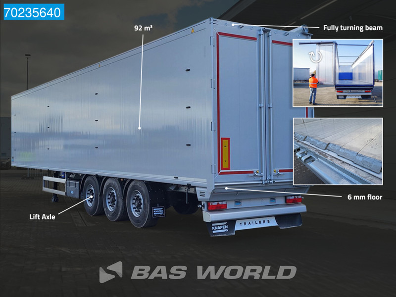 Knapen K100 6MM 92m3 3 axles NEW 6mm 92M3 Liftachse - نصف مقطورة مباشرة: صورة 3 Knapen K100 6MM 92m3 3 axles NEW 6mm 92M3 Liftachse - نصف مقطورة مباشرة: صورة 3