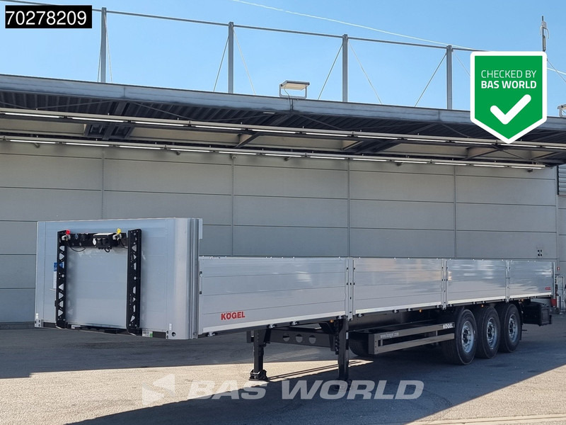 Kögel S24-1 OPEN Liftachse Bordwände - نصف مقطورة مسطحة: صورة 1 Kögel S24-1 OPEN Liftachse Bordwände - نصف مقطورة مسطحة: صورة 1