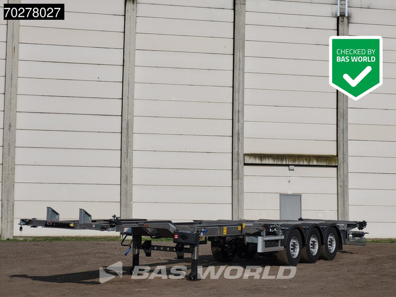 Lecitrailer SR3EC 3 axles UNUSED Liftachse Multi'45 - نصف مقطورة لنقل الحاويات: صورة 1 Lecitrailer SR3EC 3 axles UNUSED Liftachse Multi'45 - نصف مقطورة لنقل الحاويات: صورة 1