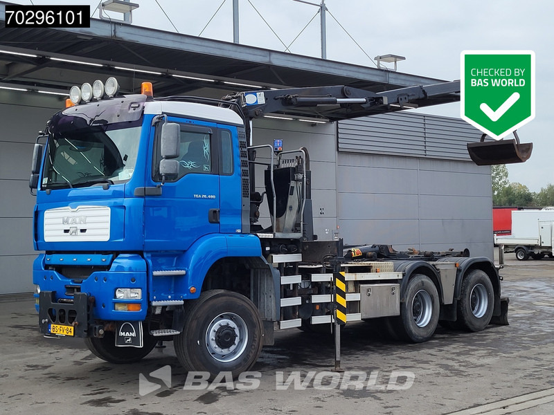 MAN TGA 26.480 TGA 6X6 NL-Truck 26Ton HYVA HMF 1643 Z2 Crane Big-Axle Manual Euro 2 - شاحنة ذات خطاف, شاحنة كرين: صورة 1 MAN TGA 26.480 TGA 6X6 NL-Truck 26Ton HYVA HMF 1643 Z2 Crane Big-Axle Manual Euro 2 - شاحنة ذات خطاف, شاحنة كرين: صورة 1