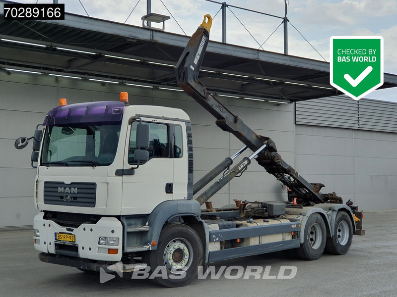 MAN TGA 28.400 6X2 NL-Truck HIAB Multilift LHZ26061 Lift-Axle Euro 5 - شاحنة ذات خطاف: صورة 1 MAN TGA 28.400 6X2 NL-Truck HIAB Multilift LHZ26061 Lift-Axle Euro 5 - شاحنة ذات خطاف: صورة 1