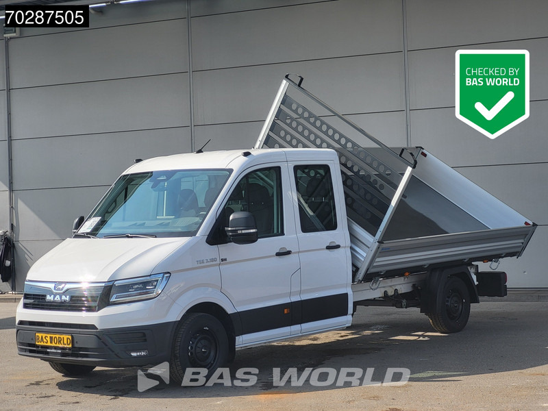 MAN TGE 3.180 Driezijdige Kipper Automaat 2025 Facelift 180PK Trekhaak LED Navi ACC Airco Cruise Euro6 Kipper Tippe Benne Kieper 3m3 A/C Towba - قلاب صغير: صورة 1 MAN TGE 3.180 Driezijdige Kipper Automaat 2025 Facelift 180PK Trekhaak LED Navi ACC Airco Cruise Euro6 Kipper Tippe Benne Kieper 3m3 A/C Towba - قلاب صغير: صورة 1