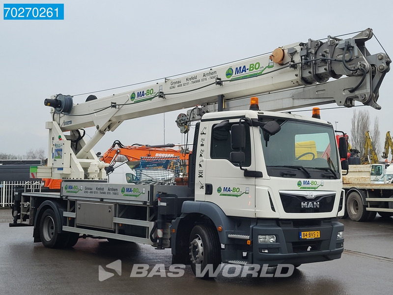شاحنة كرين MAN TGM 18.250 4X2 44mtrs Böcker AK44/4000 Hubarbeitsbühne Manual Euro 6: صورة 17