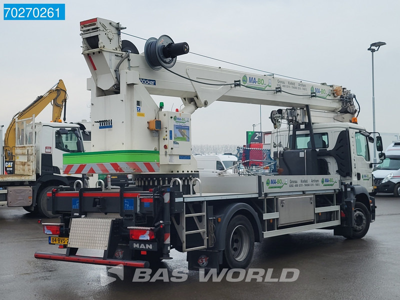 شاحنة كرين MAN TGM 18.250 4X2 44mtrs Böcker AK44/4000 Hubarbeitsbühne Manual Euro 6: صورة 18