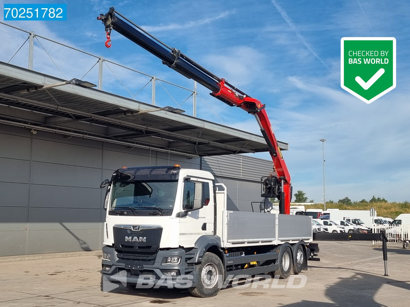 MAN TGS 26.440 6X2 NEW NL-Truck Palfinger PK 20.501 L TEC3 Kran Crane Baustoff Euro 6 - شاحنات مسطحة, شاحنة كرين: صورة 1 MAN TGS 26.440 6X2 NEW NL-Truck Palfinger PK 20.501 L TEC3 Kran Crane Baustoff Euro 6 - شاحنات مسطحة, شاحنة كرين: صورة 1