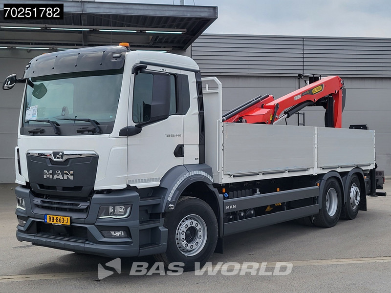 MAN TGS 26.440 6X2 NEW NL-Truck Palfinger PK 20.501 L TEC3 Kran Crane Euro 6 - شاحنات مسطحة, شاحنة كرين: صورة 1 MAN TGS 26.440 6X2 NEW NL-Truck Palfinger PK 20.501 L TEC3 Kran Crane Euro 6 - شاحنات مسطحة, شاحنة كرين: صورة 1