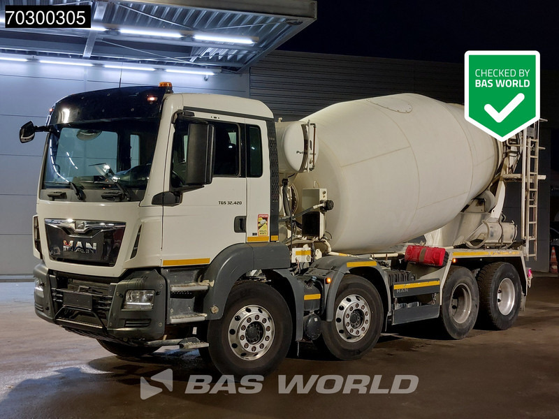 MAN TGS 32.420 TGS 8X4 9m3 mixer Steelsuspension Automatic Euro 6 - شاحنة خلاطة خرسانة: صورة 1 MAN TGS 32.420 TGS 8X4 9m3 mixer Steelsuspension Automatic Euro 6 - شاحنة خلاطة خرسانة: صورة 1