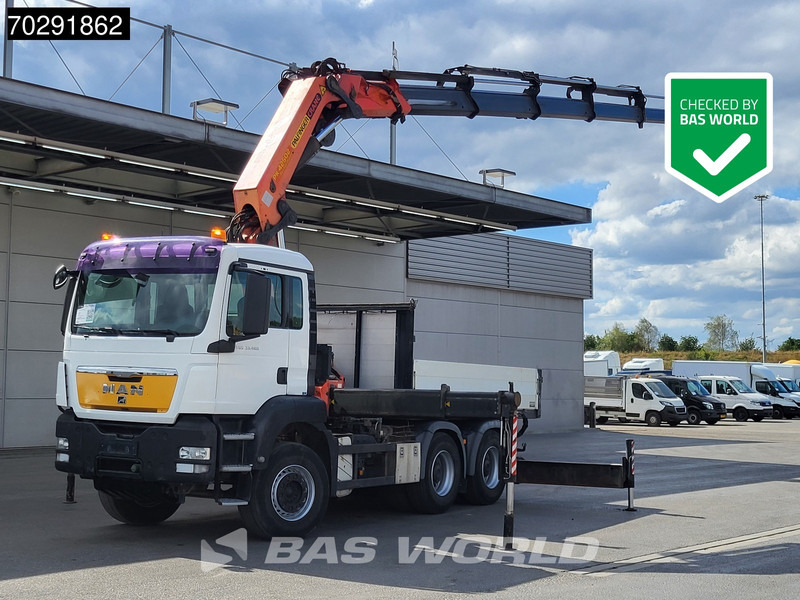 MAN TGS 33.480 6X4 Palfinger PK42505 Crane Fifth wheel Retarder Big-Axle Manual Euro 5 - شاحنات مسطحة, شاحنة كرين: صورة 1 MAN TGS 33.480 6X4 Palfinger PK42505 Crane Fifth wheel Retarder Big-Axle Manual Euro 5 - شاحنات مسطحة, شاحنة كرين: صورة 1