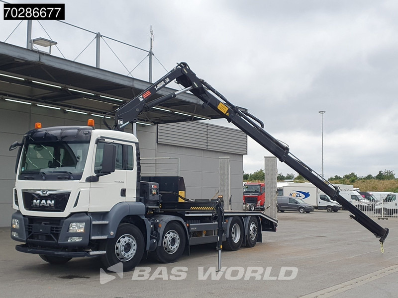 MAN TGS 35.360 8X2 HIAB X-Hiduo 158 BS-3 Crane Lift+lenkasche Machine transporter Euro 6 - شاحنة نقل سيارات شاحنة, شاحنة كرين: صورة 5 MAN TGS 35.360 8X2 HIAB X-Hiduo 158 BS-3 Crane Lift+lenkasche Machine transporter Euro 6 - شاحنة نقل سيارات شاحنة, شاحنة كرين: صورة 5