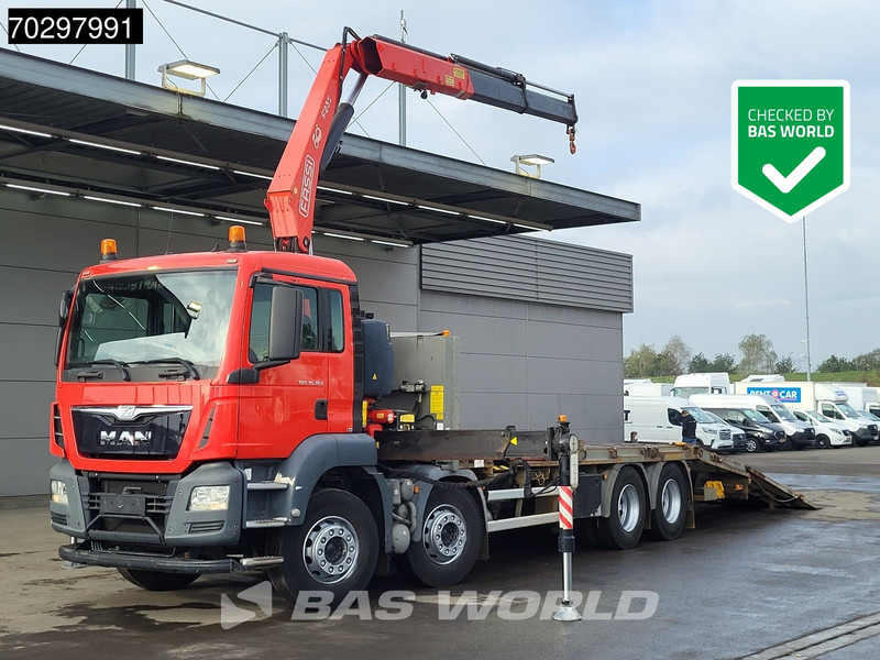 MAN TGS 35.360 TGS 8X2 Fassi F235A.0.22 Crane Kran Winch Hydraulic ramp Lift-Axle Navi Euro 6 - شاحنات مسطحة, شاحنة كرين: صورة 1 MAN TGS 35.360 TGS 8X2 Fassi F235A.0.22 Crane Kran Winch Hydraulic ramp Lift-Axle Navi Euro 6 - شاحنات مسطحة, شاحنة كرين: صورة 1